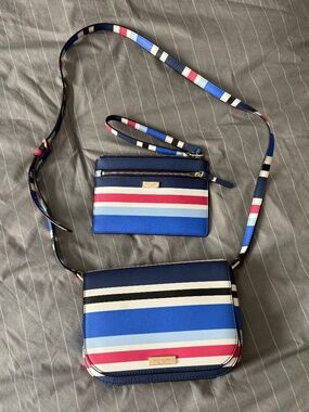 Kate Spade Laurel cross body bag and wristlet